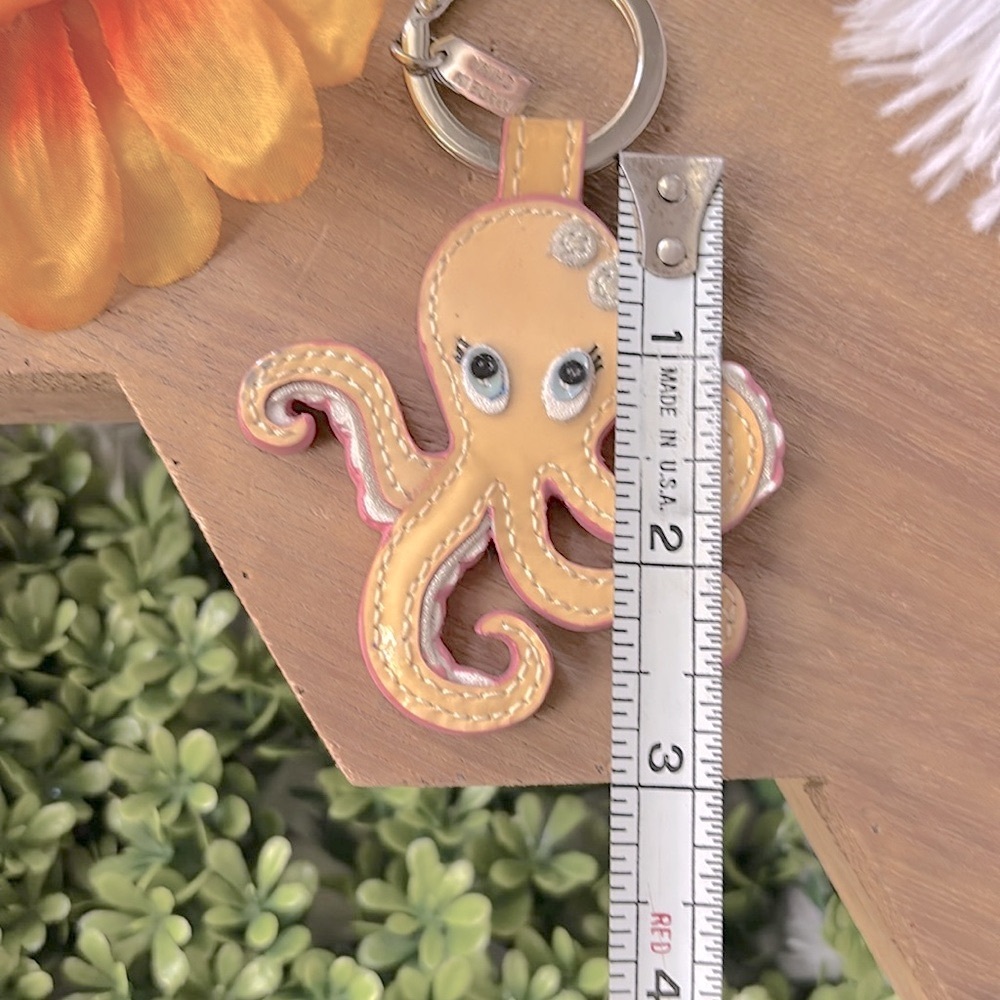 Coach Octopus Patten Leather Keychain - Picture 7 of 8